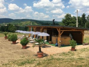 Napozóterasz, dézsa, szauna